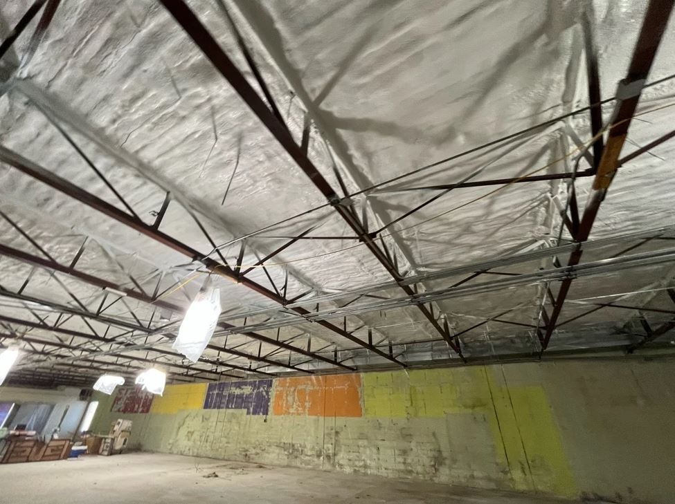 Fire protection coating installation