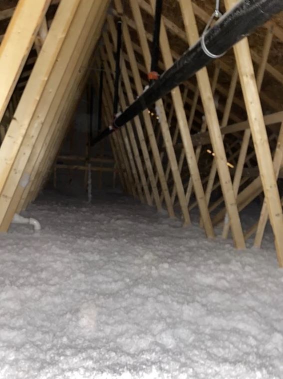 Completed barn insulation