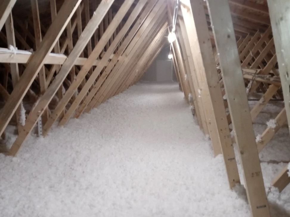 Completed barn insulation