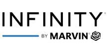 Infinity by Marvin logo with a blue line and a flower graphic.