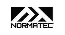 Logo for Normatec, a recovery system brand, in black and white. It features a stylized 
