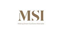 MSI logo in gold with the tagline “Making Dreams Surface Attainable” on a white background