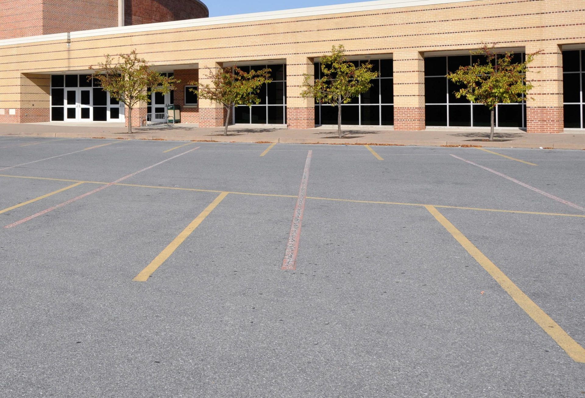 Commercial parking lot