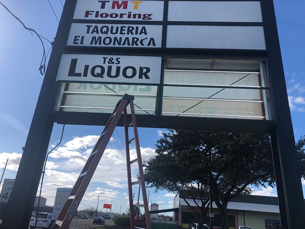 Signage installation