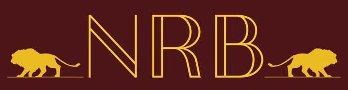 Gold NRB logo with panthers on a maroon background