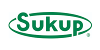 A green and white logo for a company called sukur.