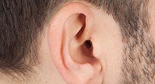 man's ear