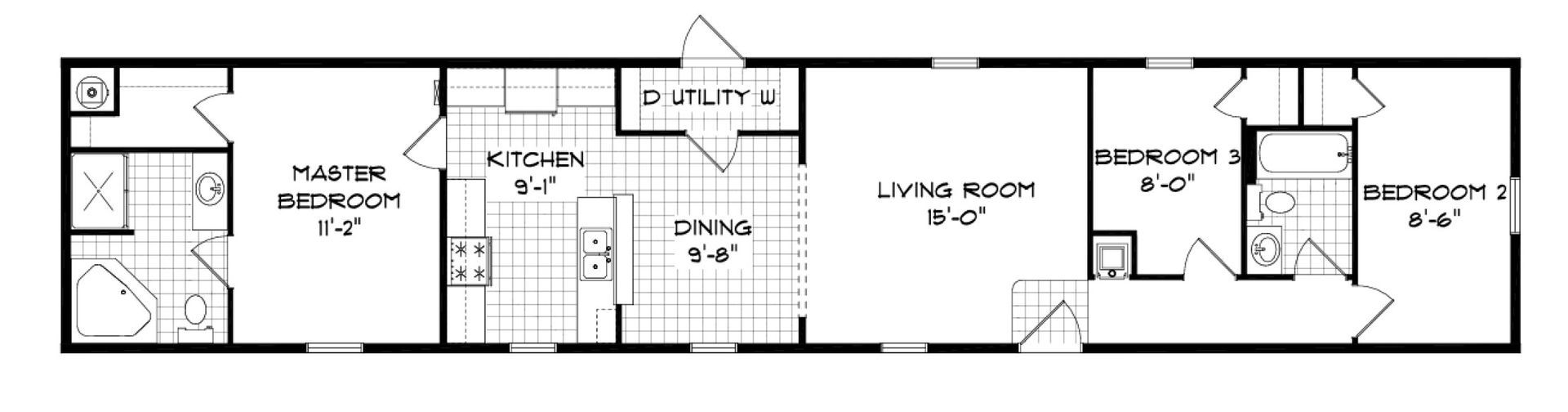 A black and white floor plan of a house