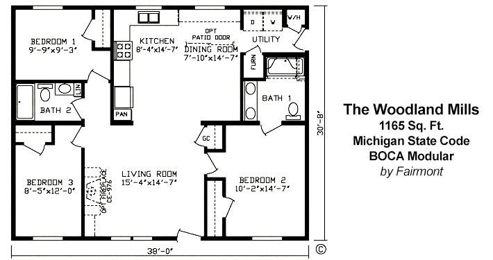 A black and white floor plan of a house.