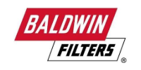 Baldwin Filters logo in red and black on a white background