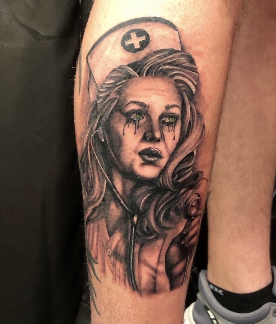 tattoo crying nurse