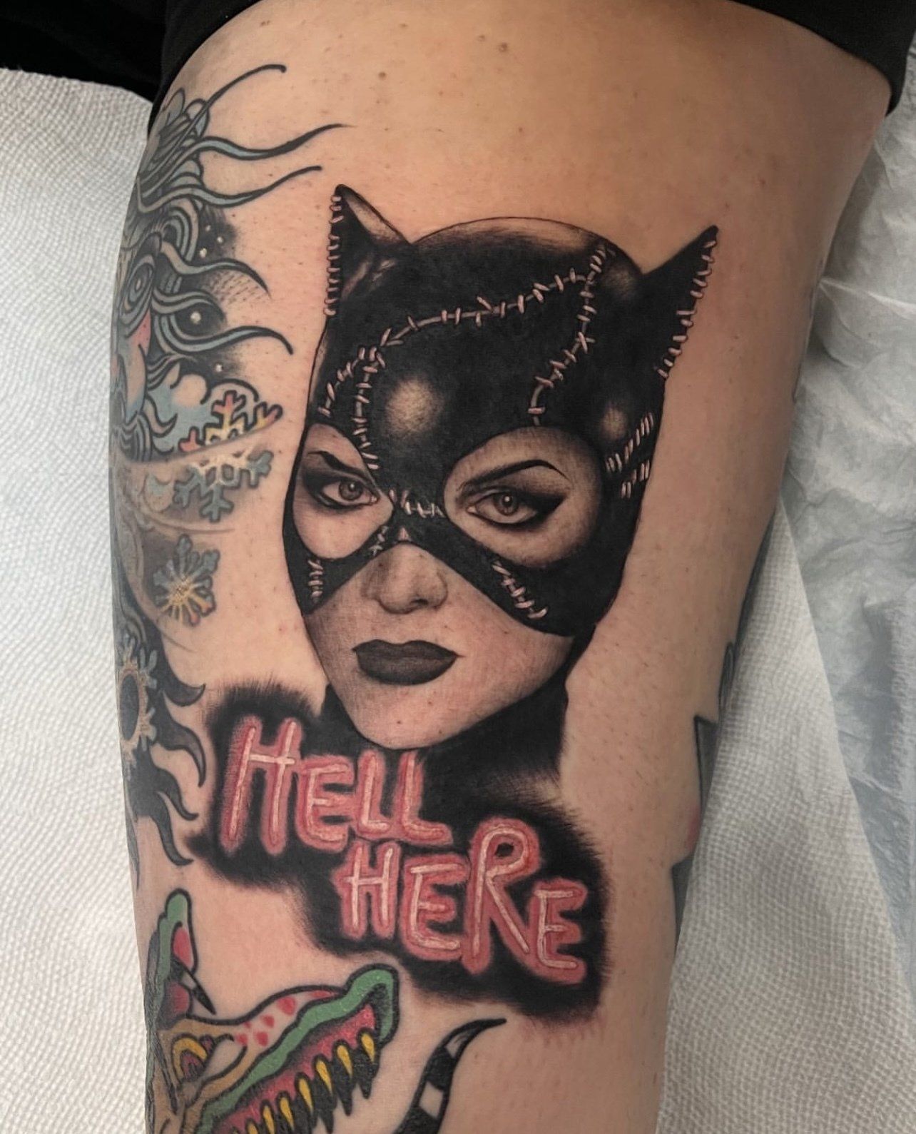 Tattoo cat woman hell here