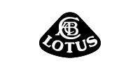 A black and white lotus logo on a white background.