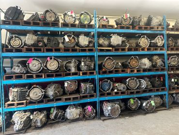 A warehouse filled with lots of parts and boxes