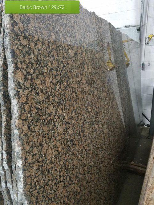 A large piece of granite is stacked on top of each other.