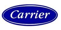 Carrier logo in a blue oval with white text.