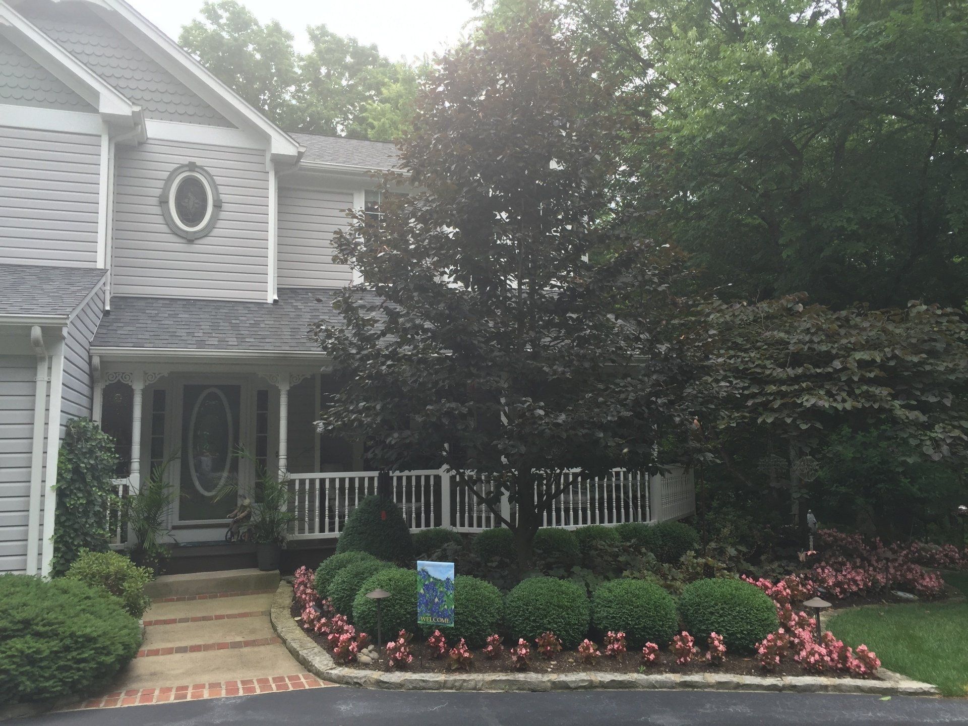 Residential landscaping work