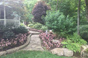 Residential house landscaping