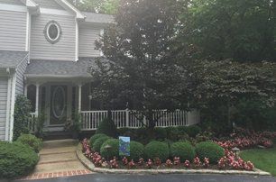 Residential house landscaping