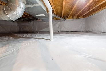 Crawl space fully encapsulated