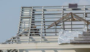 Steel roof structure