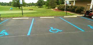 Disabled parking slots