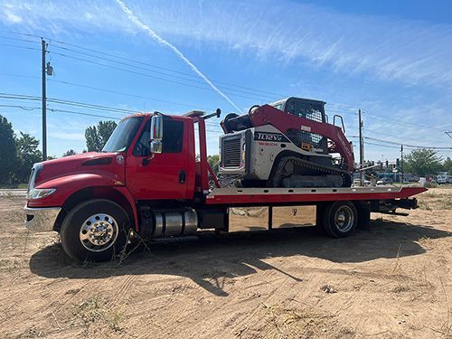 Flatbed Towing in Boise Idaho on Dirt