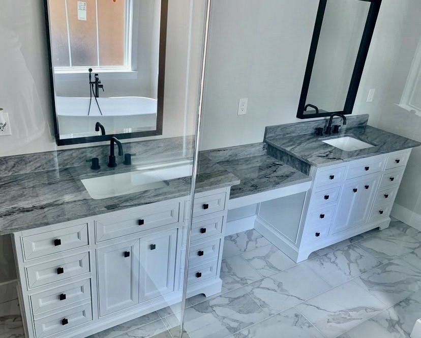 Bathroom cabinet installation