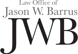 Law Office of Jason Barrus text logo in black on white background