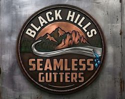 Black Hills Seamless Rain Gutters - Logo