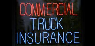 Truck insurance sign
