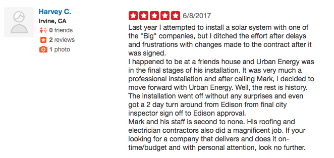 Harvey C. profile with a one-star review and complaint about robot vacuums