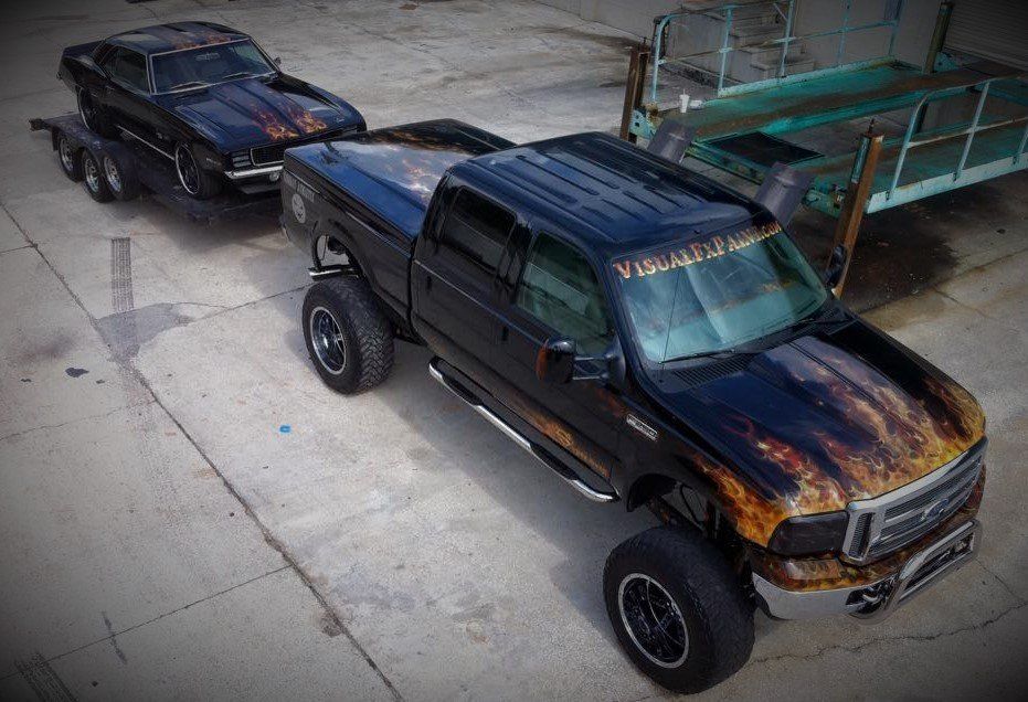 Black Car Custom Paint