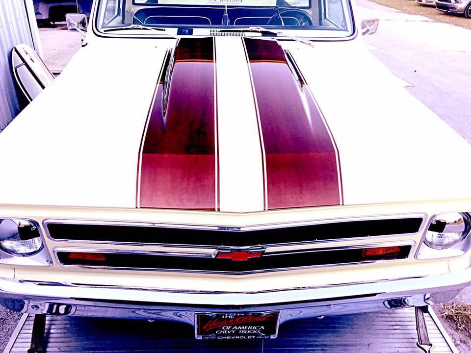 White Car Custom Paint