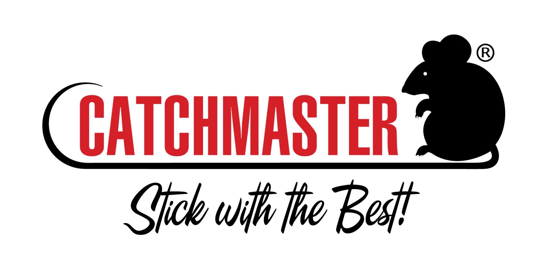The catchmaster logo has a mouse on it and says stick with the best.