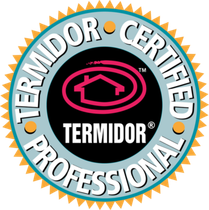 A termdor certified professional logo with a house in the center