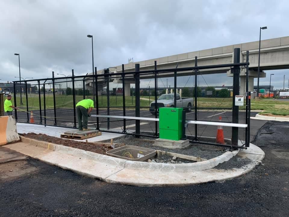 installing a commercial security gate