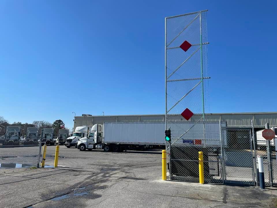 open vertical lift gate