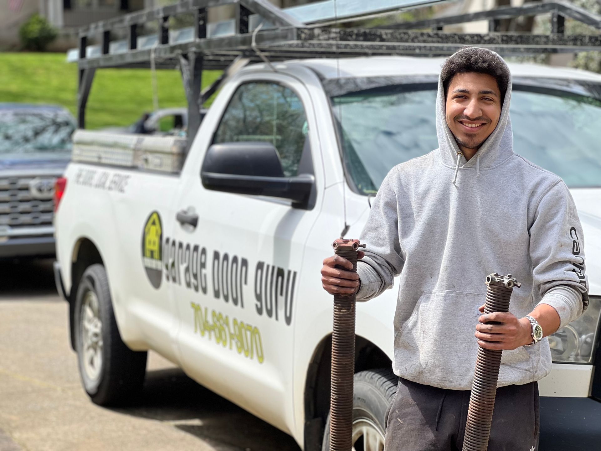Garage door service technician