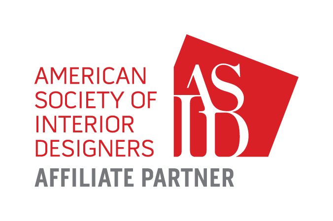 American Society of Interior Designers Affiliate Partner logo in red and gray