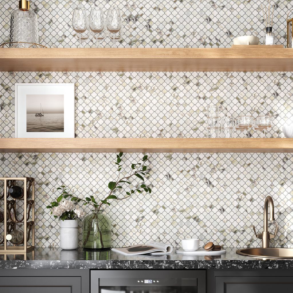 Light beige marble or stone texture with subtle white veins