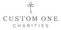 Custom One Charities logo with a key icon above gray text on white background