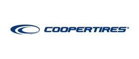Cooper Tires logo with a blue stylized oval and text.