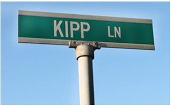 street sign with the words Kipp Lane
