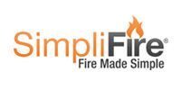 SimpliFire logo with orange and gray text and tagline “Fire Made Simple”