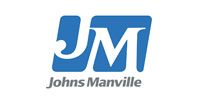 Johns Manville logo in blue and gray on a white background