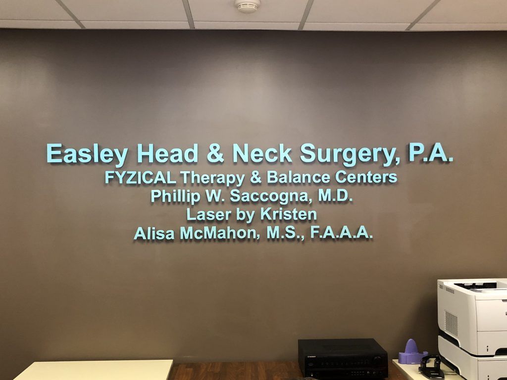 A sign for easley head and neck surgery p.a.
