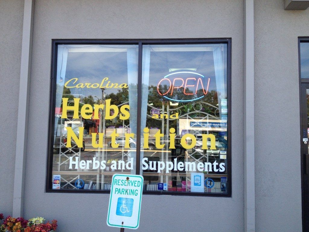 Carolina herbs nutrition herbs and supplements store front