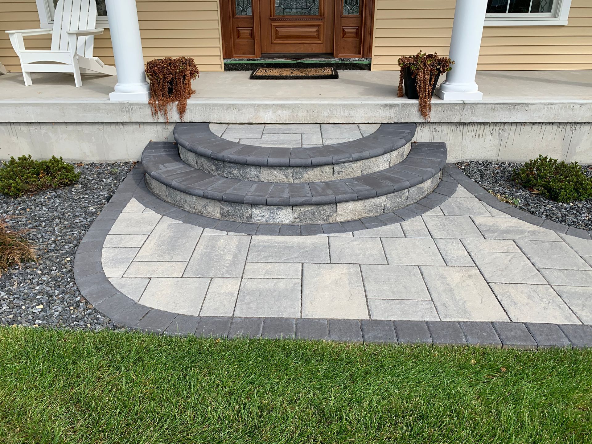 circular stairs and walkway
