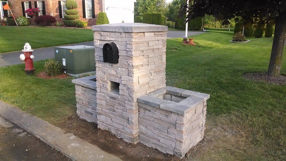Beautiful outdoor chimney